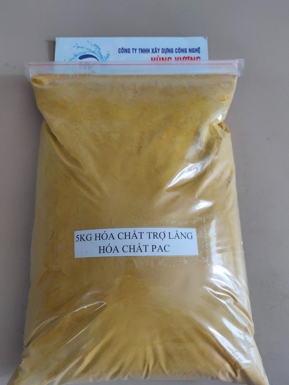 Hóa chất trợ lắng nước bể bơi - 5kg Trợ lắng PAC