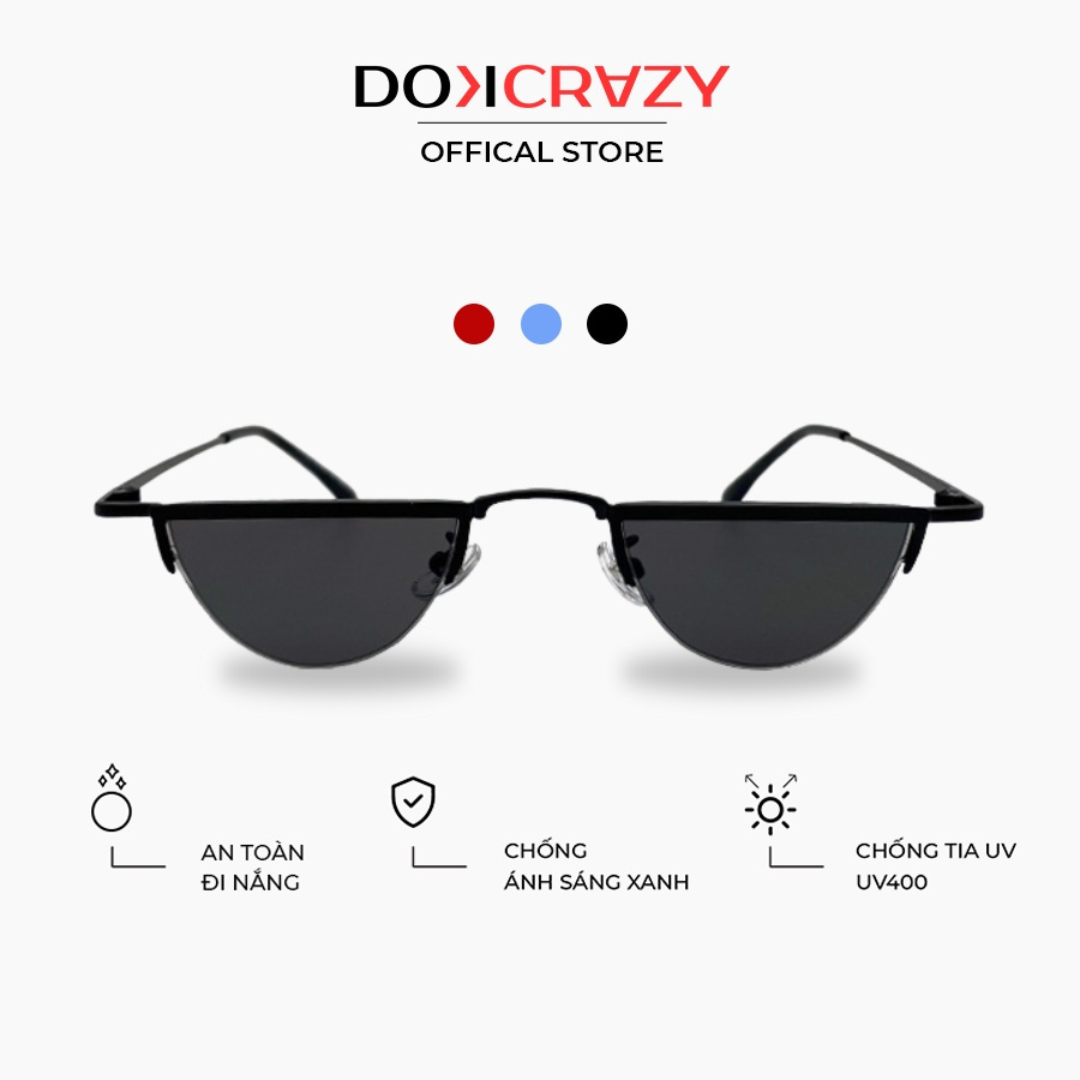 Kính mát bán nguyệt DOKCRAZY WATAMELON phù hợp nhiều dáng mặt, thời trang độc đáo, chống tia UV400
