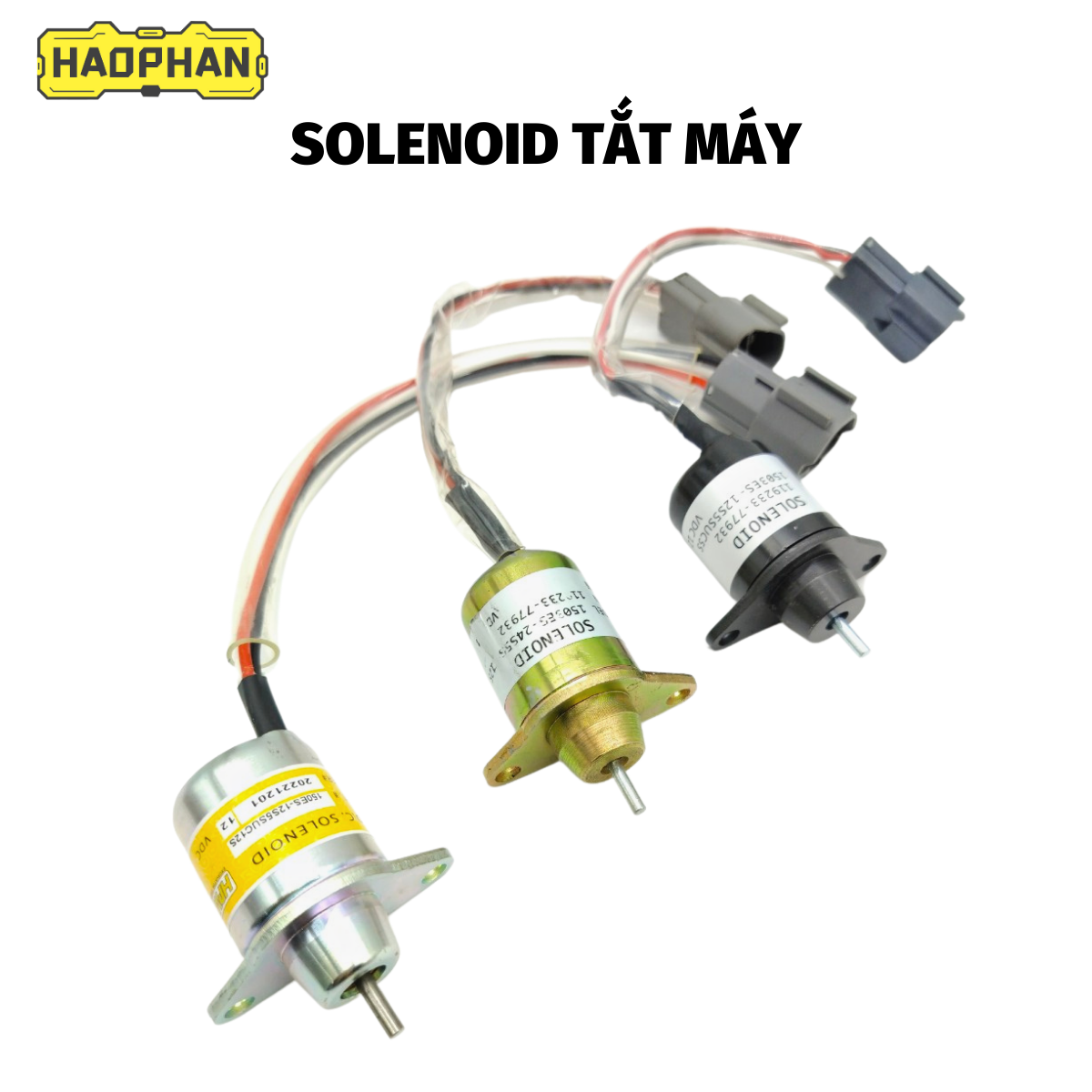 Rơ le, rơ le tắt máy, solenoid ngắt điện từ, rơ le tắt máy nhiên liệu cao cấp r55/pc40/50 1503es-12s5suc12s hàng hpm điện áp 12v/24v