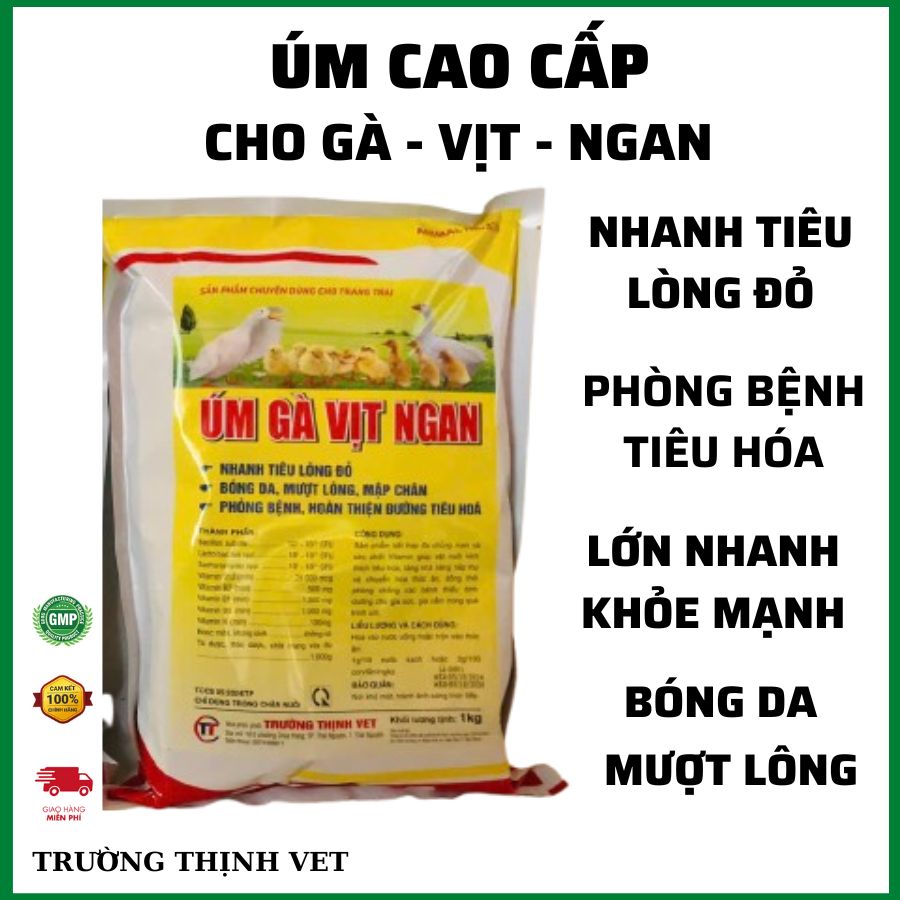  "Hoàn tiền đến 10%" Thuốc úm gà vịt ngan cút 1Kg nhanh tiêu lòng đỏ khỏe mạnh chống tiêu chảy. Thú y Trường Thịnh 