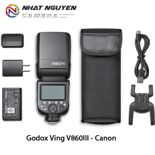 Godox v860iii - đèn flash godox v860 iii cho máy ảnh sony, canon, fuji, nikon