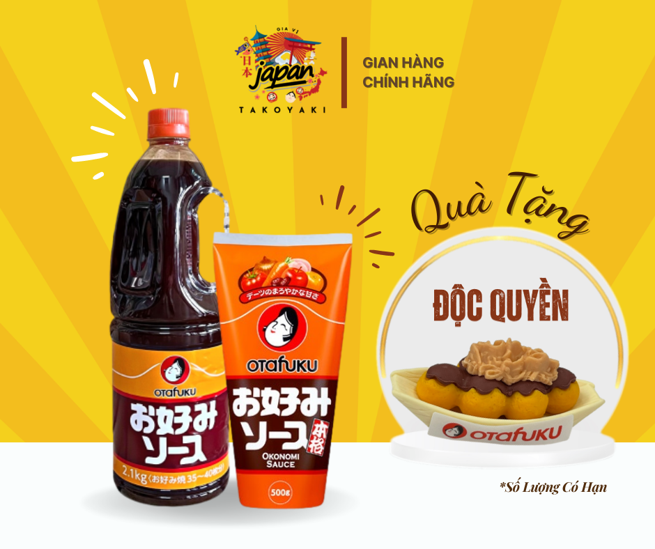 Sốt bánh takoyaki okonomi otafuku sauce nhật bản nội địa 2.1kg