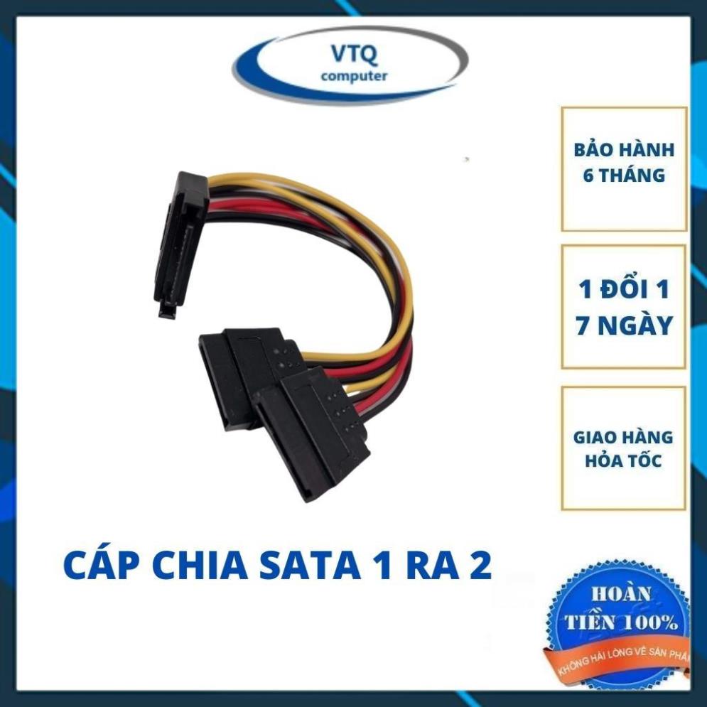 Cáp chia nguồn sata 1 ra 2 - dây nguồn hdd sata 1 ra 2 - sata 1-2.
