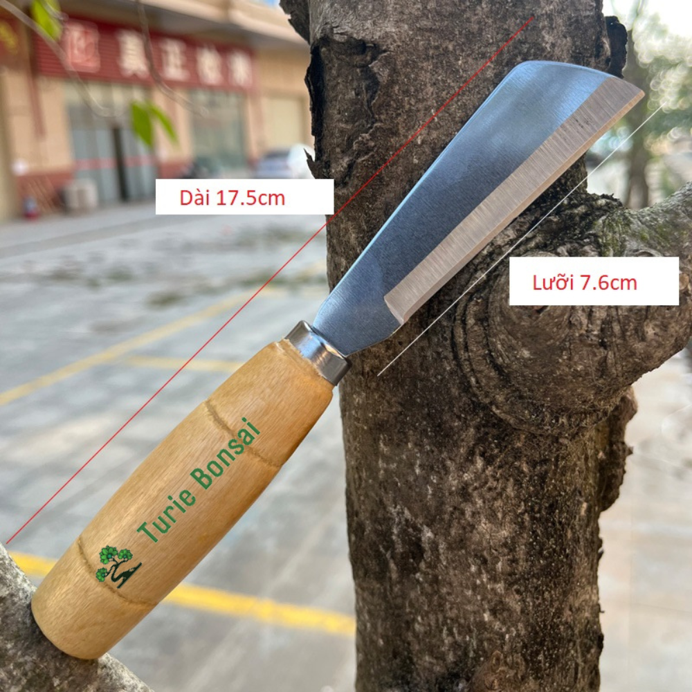 Dao ghép cành ghép cây dạng thẳng lưỡi dầy 2mm thuận tiện cho việc ghép cây, ghép cành cây cảnh