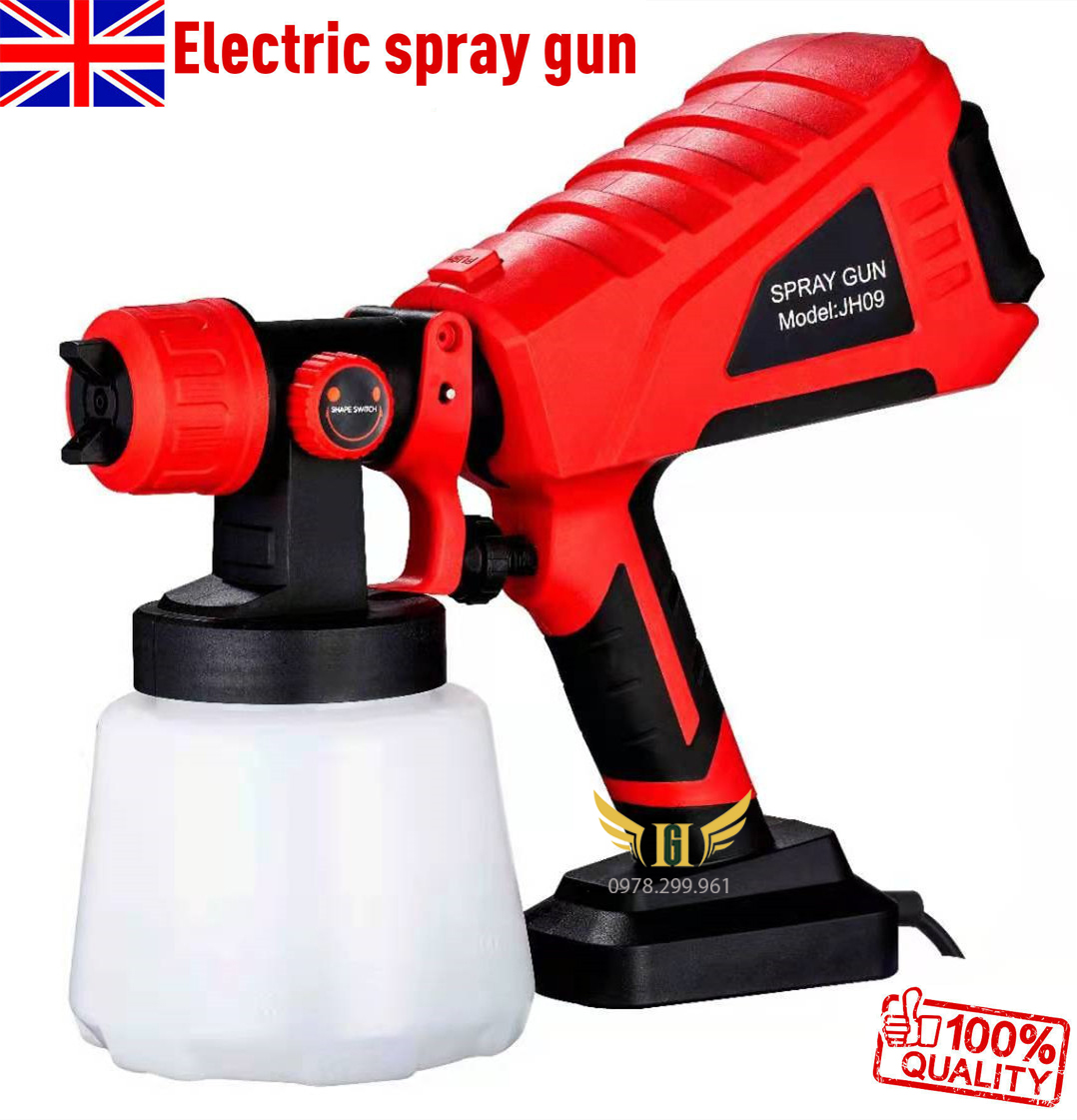 Máy phun sơn cầm tay spray - jh09 - dùng điện 220v - công suất 600w - bình 1llít - bảo hành 12 tháng