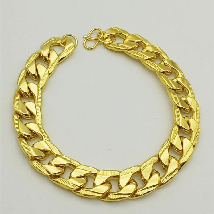 Lắc tay nam, vòng tay nam ( giá 39k ) mạ vàng 18k cực man cực sang chảnh - Bản to nhất MS