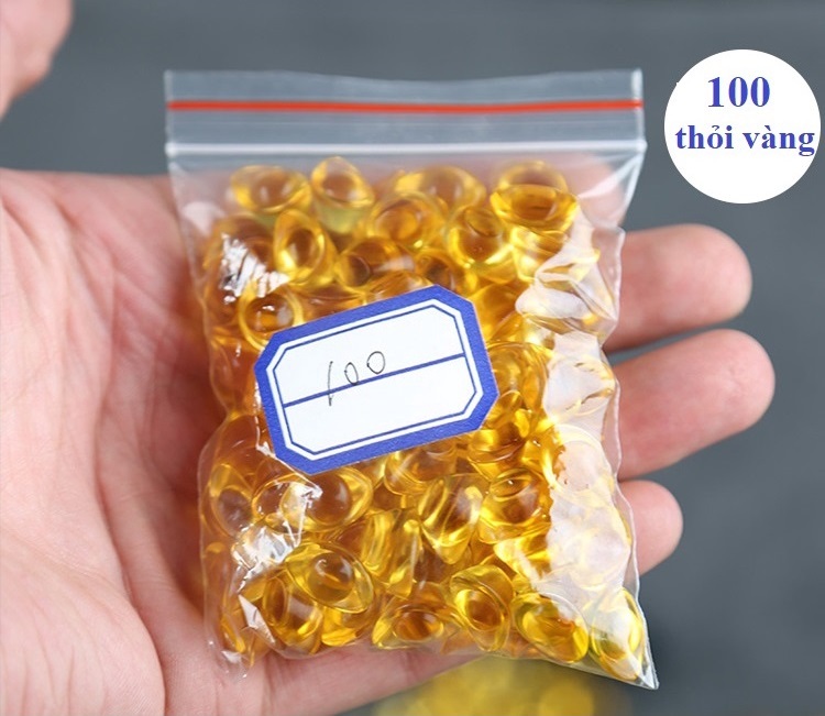 Combo 100 thỏi vàng thần tài, chiêu tài lộc may mắn