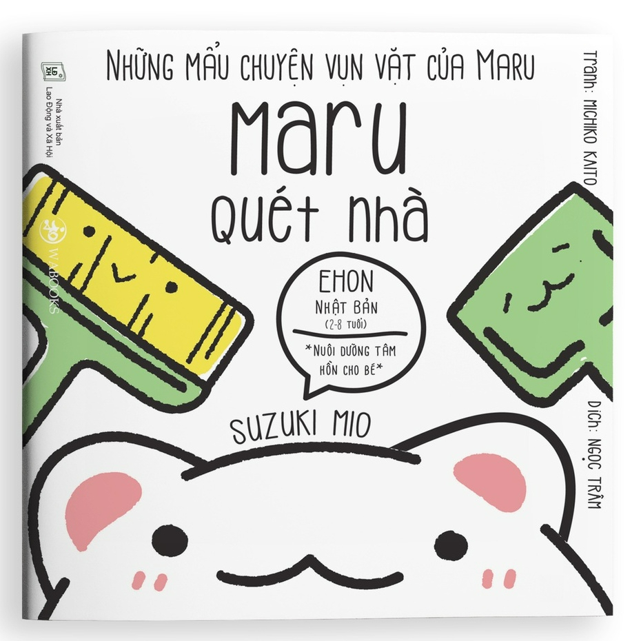 Sách Ehon dành cho bé từ 2-8 tuổi - Maru quét nhà