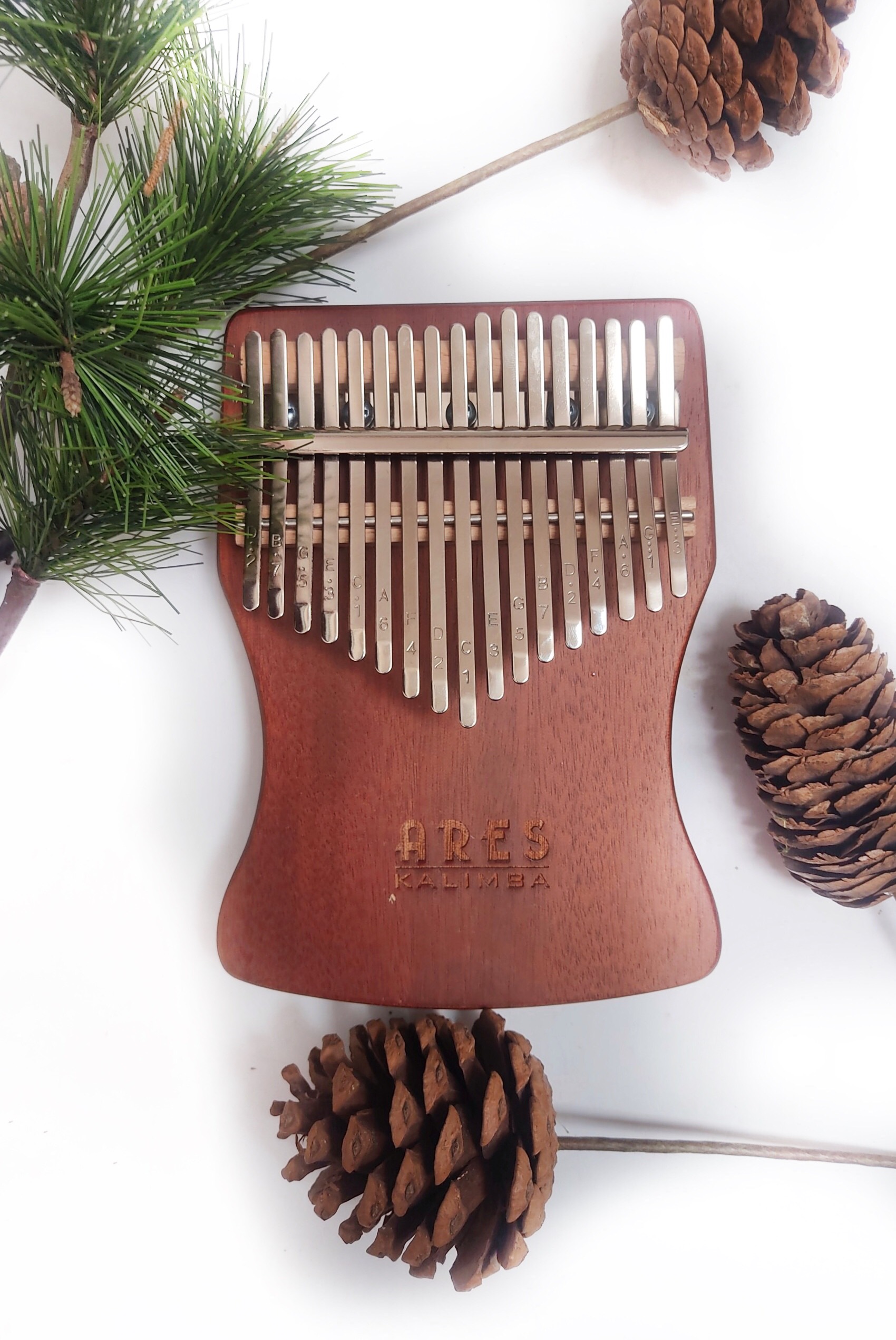 Đàn kalimba giá rẻ ares a06 gỗ mahogany nguyên khối