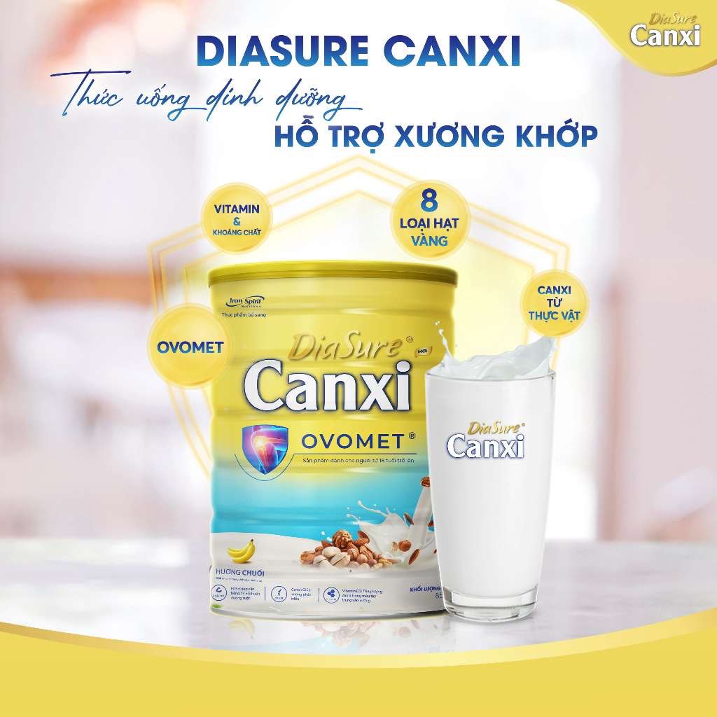 Sữa Hạt Diasure Canxi Ovemet