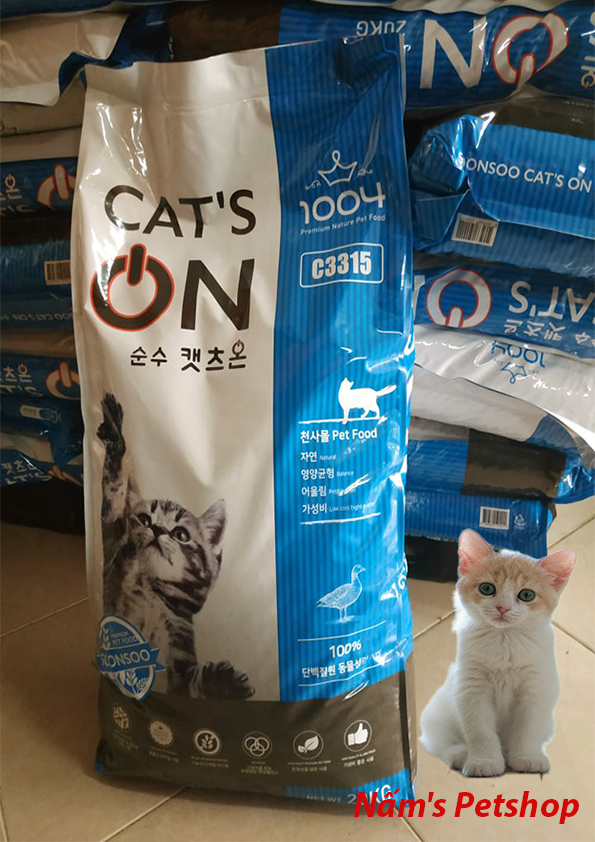 [HCM]Cat On 20kg Thức ăn hạt mèo mọi lứa tuổi - xuất xứ Hàn Quốc