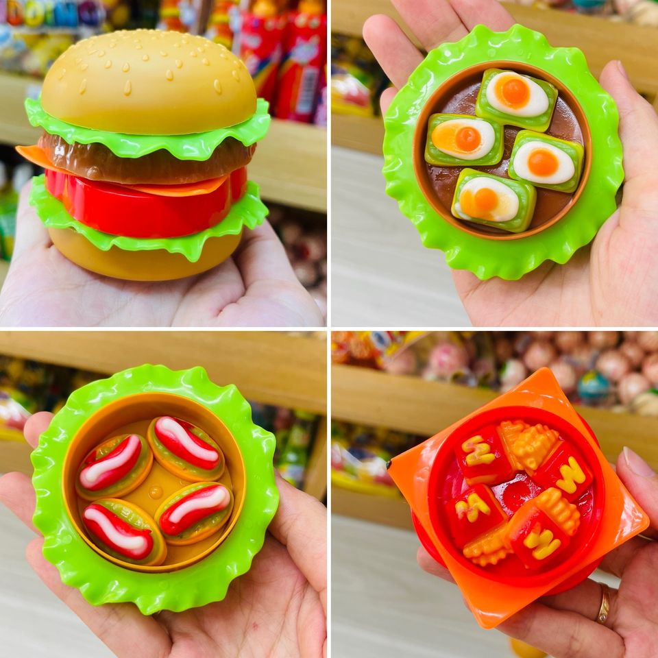 Kẹo dẻo hamburger 3 tầng ⚡siêu kute⚡
