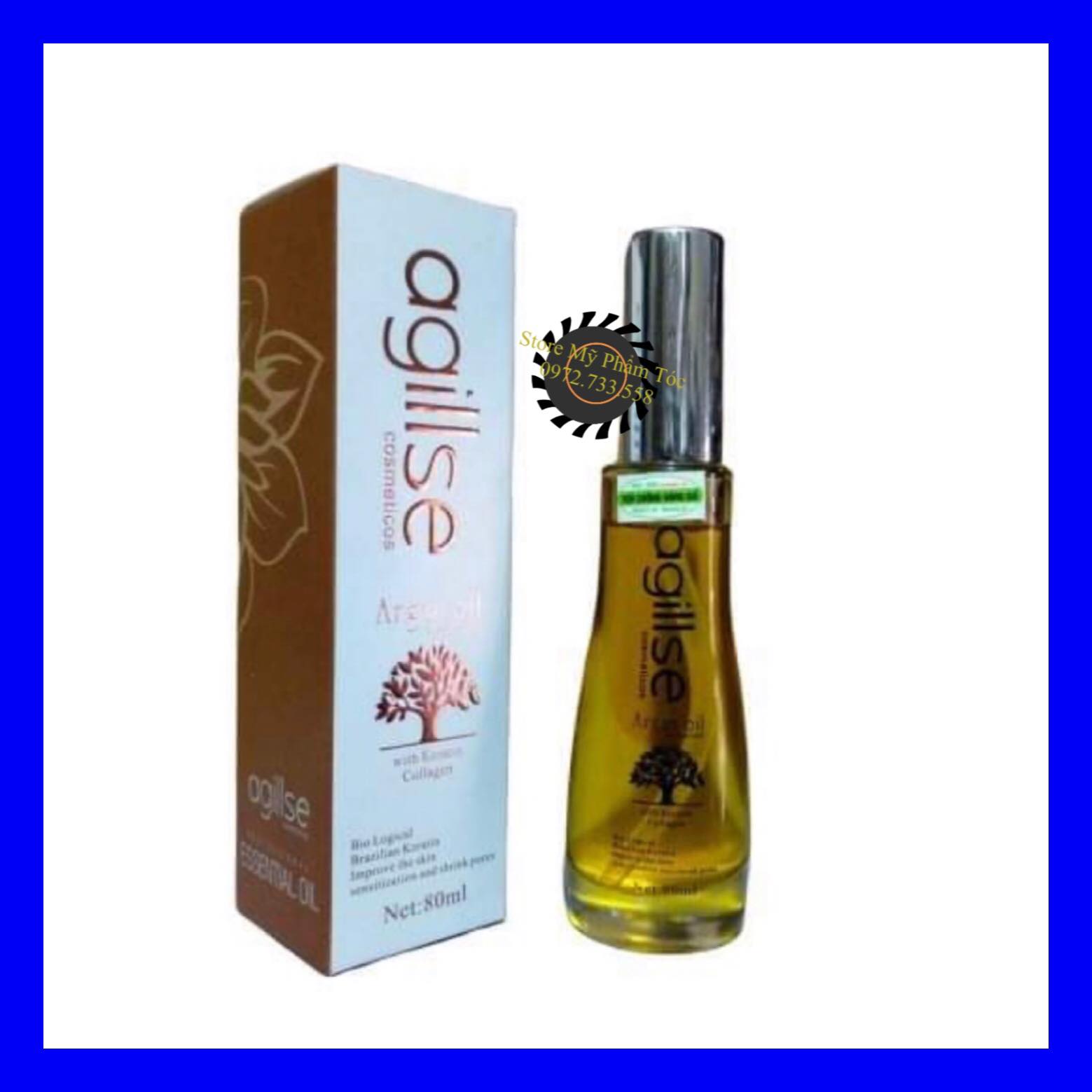 Tinh dầu dưỡng tóc agillse Argan Oil 80ml