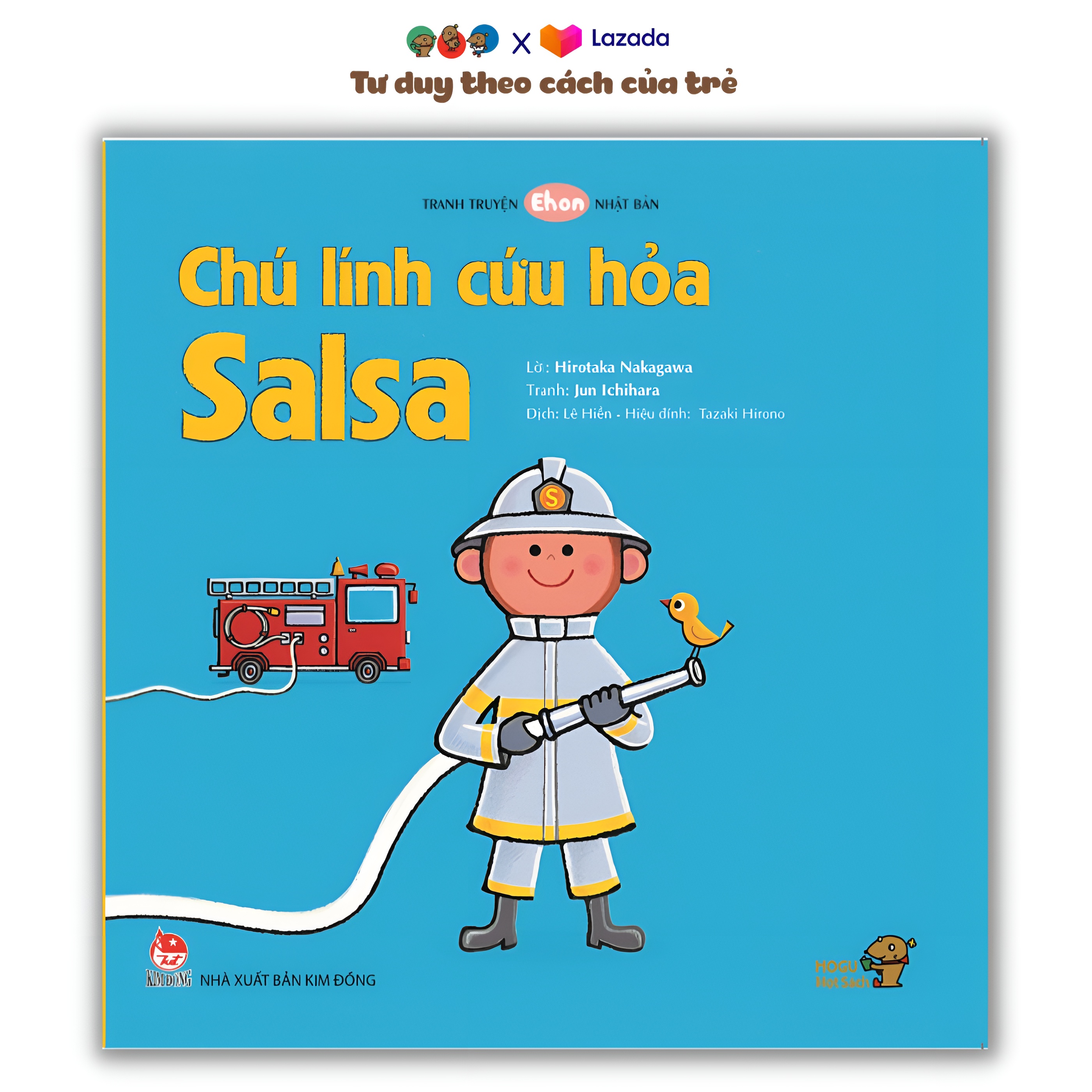 Sách ehon cho bé 0 3 tuổi - chú lính cứu hỏa salsa