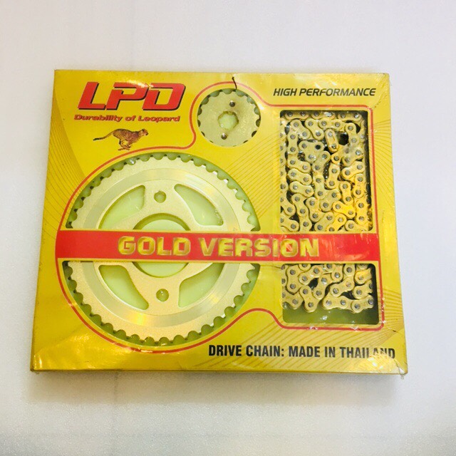 Nhông sên dĩa - nhông xích gold lpd thái lan xe sonic 15-42-122l