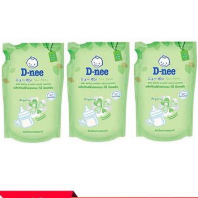 Combo 3 bịch Nước rửa bình sữa Dnee thái lan dạng bịch