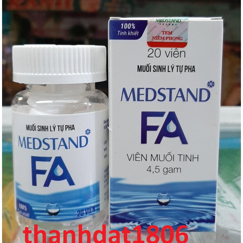 Viên muối tinh medstand fa muối sinh lý tự pha