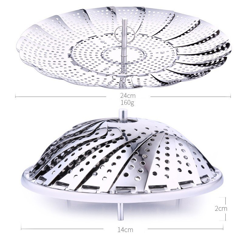 [KHUYẾN MÃI ]Vỉ Hấp Cách Thủy Inox Gấp Gọn Tiện Dụng , Vỉ Đồ Xôi, Vỉ Hấp Rau , Củ , Quả Hàng Loại 1 , Có 4 Trụ Đứng Hình Trụ và 1 Trụ Giữa Hình Trụ Nguyên Khối