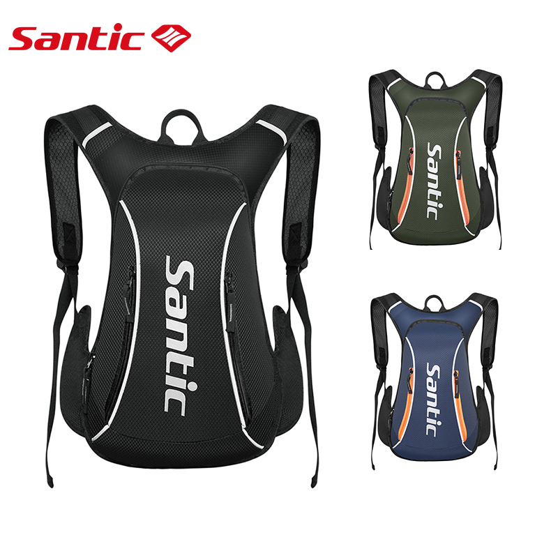 Santic Bicycle Backpack 15L Ultralight Waterproof Reflective Road Bike Bag Travel Bag for Outdoor Sports Cycling Bags W0P086