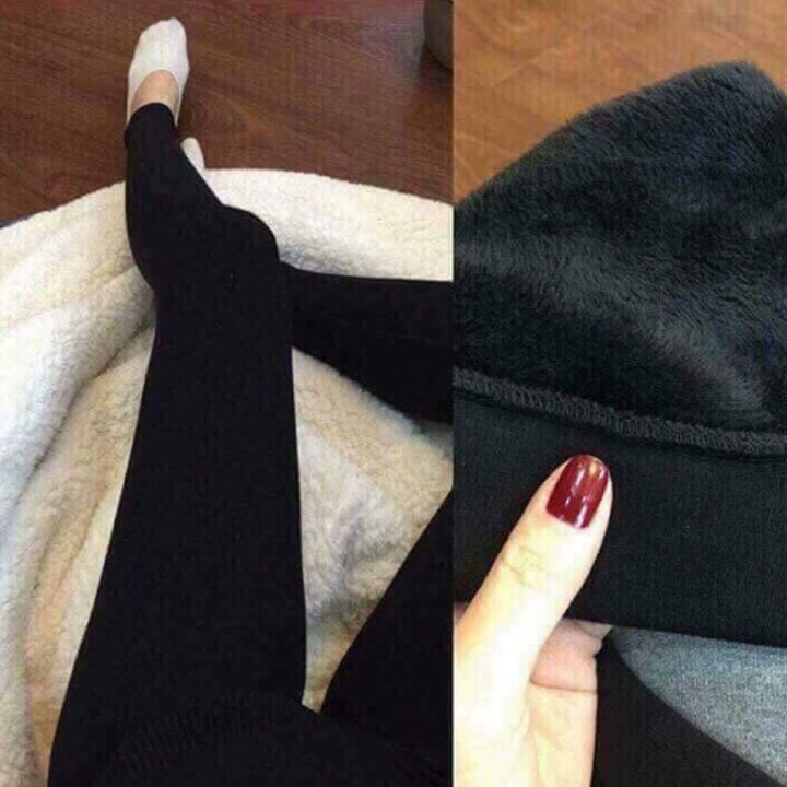 Quần tất lót lông siêu ấm giá đẹp , quần legging lót lông giẫm gót siêu ấm giá đẹp