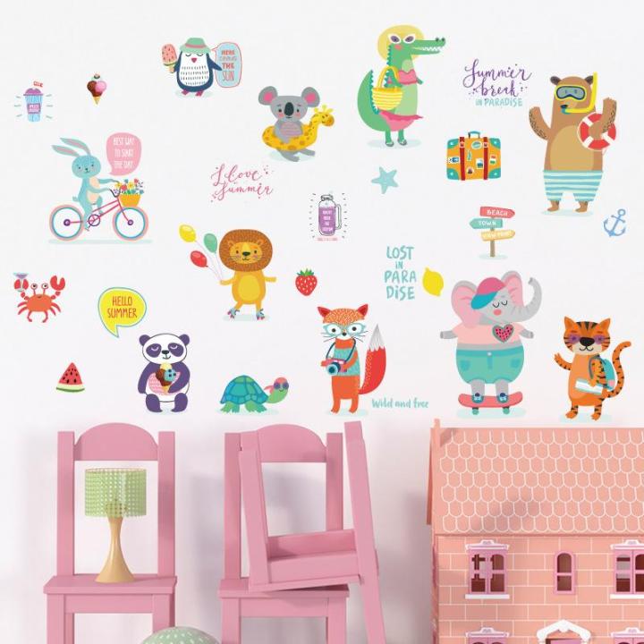 Decal dán tường hoạt hình summer day SK7151-kiddecals