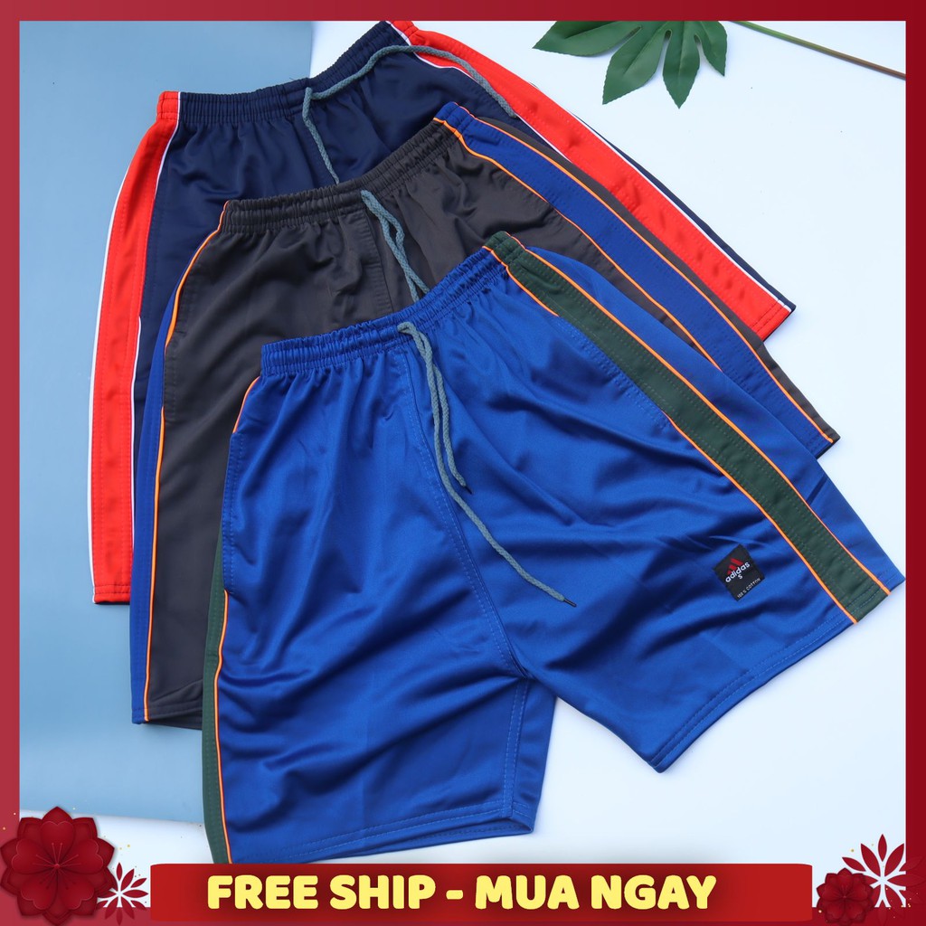 Quần đùi nam thể thao - quần short mặc ở nhà free size 45 - 75kg