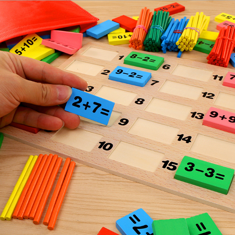 Học toán Domino kèm que tính