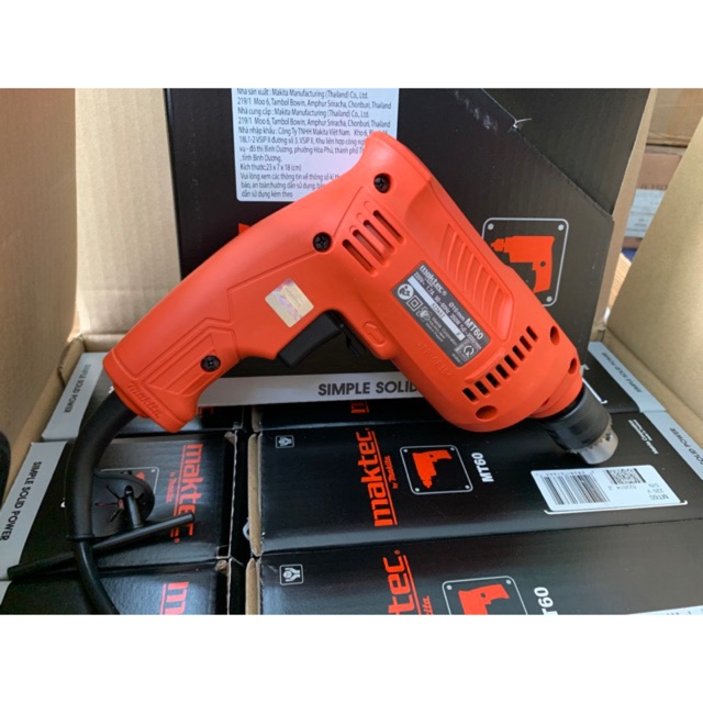 Máy khoan sắt maktec mt60 sản phẩm tốt với chất lượng độ bền cao và được cam kết sản phẩm y như hình