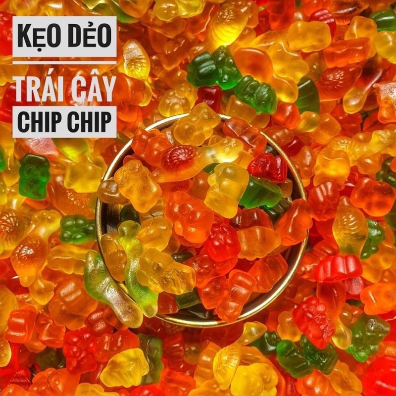 500gr kẹo dẻo chipchip trái cây mix hình tuổi thơ