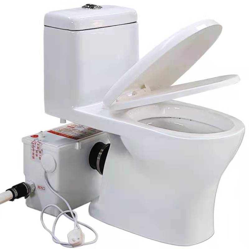 Máy xử lý chất thải bồn cầu- máy đẩy chất thải bồn cầu dùng cho bồn cầu thoát ngang, thoát tường
