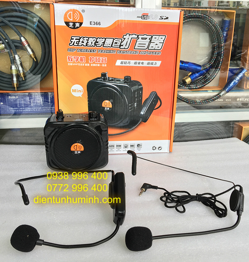 Micro Trợ giảng đeo tai không dây - và có dây E366 công xuất 35W