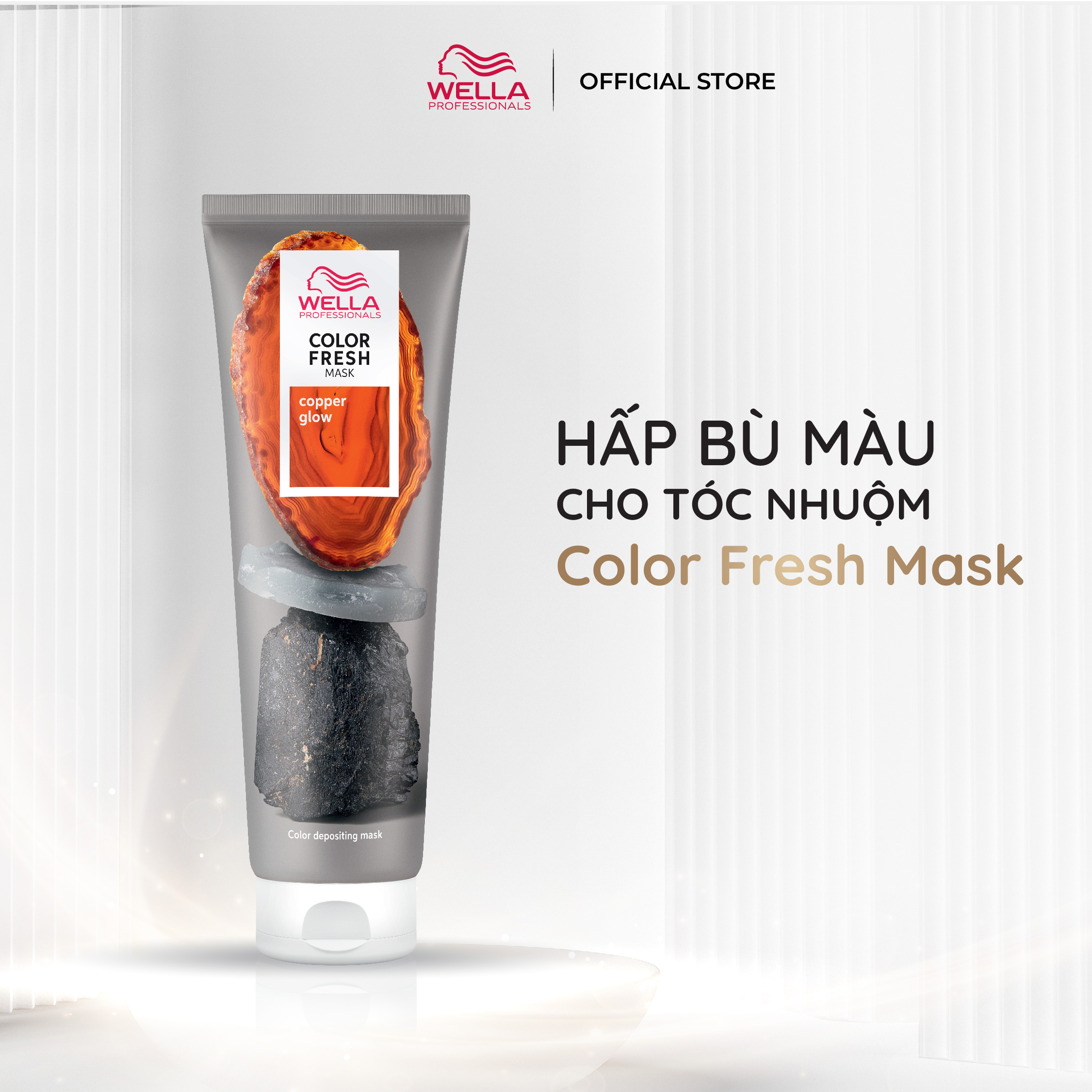 Dầu Hấp Wella Color Fresh Mask Phục Hồi Màu Tóc Nhuộm, Tăng Cường Màu Sắc Dưỡng Tóc Mềm Mượt 150ml