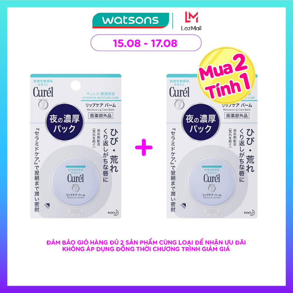 MUA 2 TÍNH 1 Son Dưỡng Môi Curél Intensive Moisture Care Moisture Lip Care