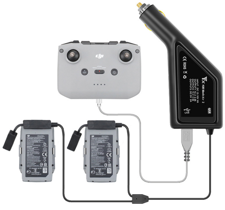 Sạc Oto Mavic Air 2. Sạc Pin và Điều Khiển Từ Xa Cho Mavic Air 2.Bộ sạc Oto thông minh cho Mavic Air