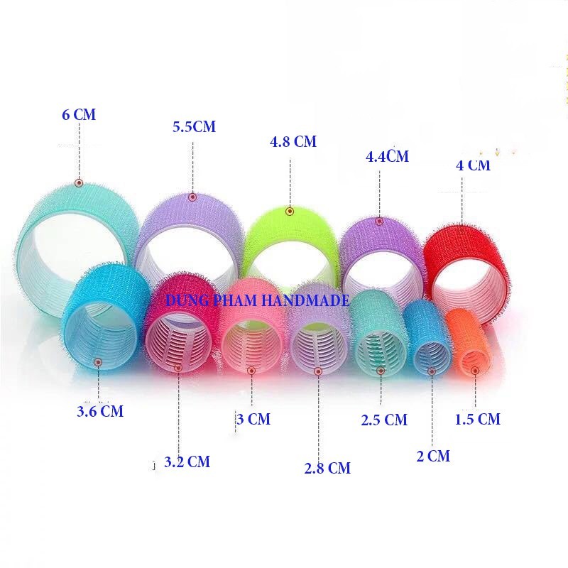 Set 3 Lô uốn tóc không nhiệt tự dính_ Lô uốn tóc mái bay_ Lô uốn phồng chân tóc. ( Giao màu ngẫu nhiên)