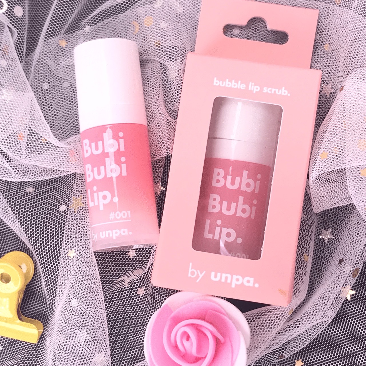 Tẩy tế bào chết môi sủi bọt bubi bubi lip by unpa 10ml