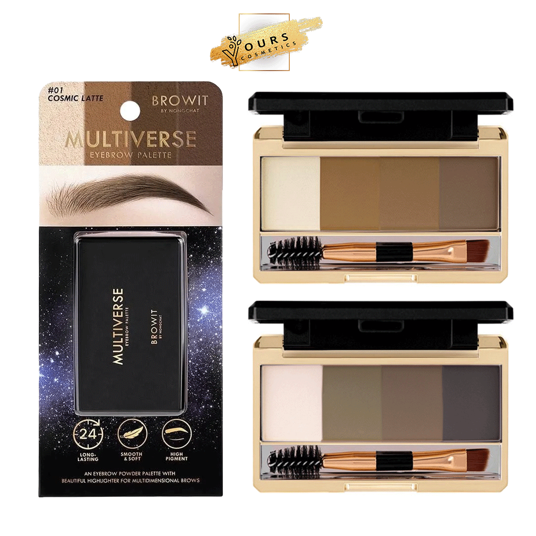 Bột tán chân mày Nongchat Multiverse Eyebrow Palette - Bột kẻ mày Nongchat tông tự nhiên
