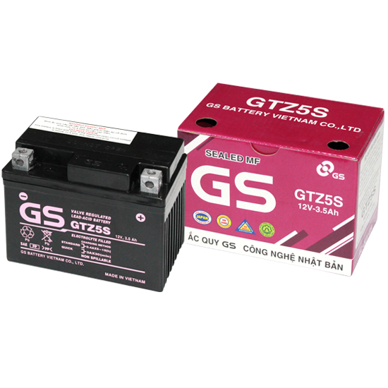 Bình ắc quy xe máy GS GTZ5S  12V - 3.5Ah