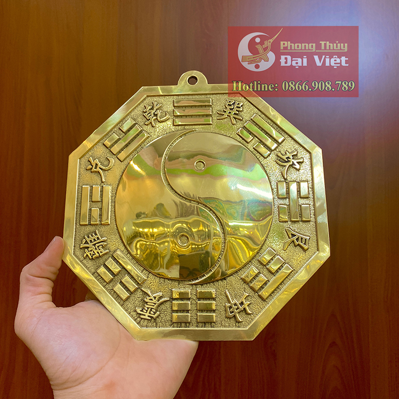 Gương Tiên Thiên Bát Quái Đồng Phẳng- Gương Âm Dương size nhỏ
