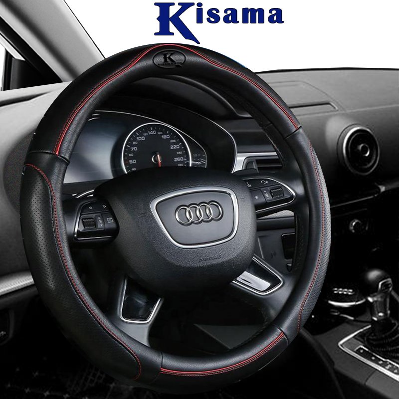 Bọc vô lăng KISAMA PU01, hàng chính hãng, phù hợp mọi dòng xe, bảo hành 12 tháng