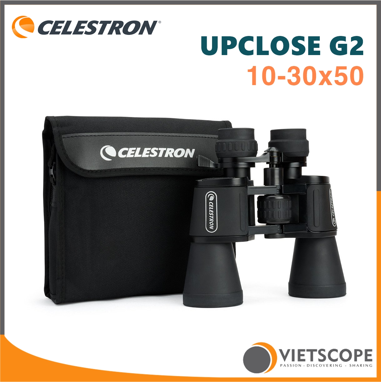 Ống nhòm Celestron Upclose G2 zoom 10-30x50 - Ống nhòm 2 mắt dạng porro