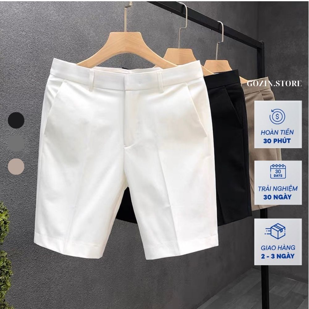 Quần tây âu short nam GOZIN.STORE ngắn thời trang cao cấp form đẹp