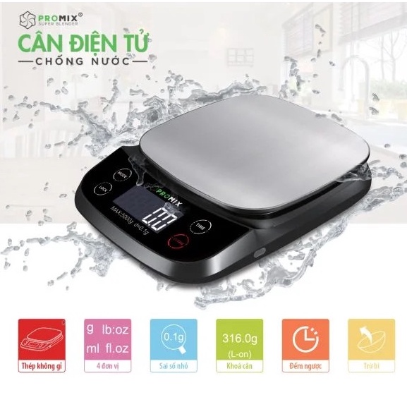 Cân điện tử PROMIX chống nước siêu bền giá rẻ - Hàng chính hãng