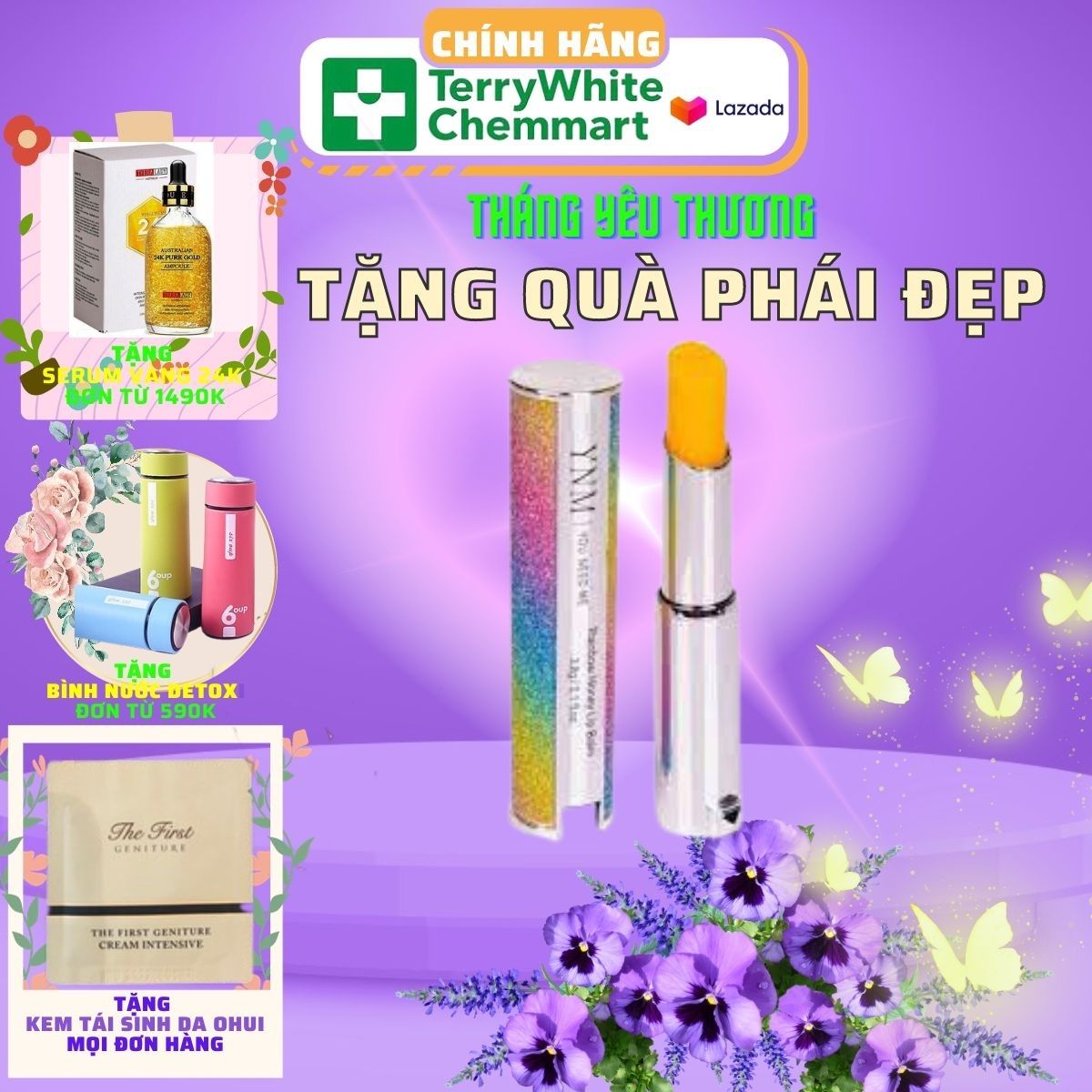 Son dưỡng môi ynm làm hồng môi hàn quốc cao cấp chính hãng nhập khẩu korean. son môi ynm với 3 tone màu thời thượng. đổi màu môi theo nhiệt độ cơ thể. giúp hồng môi tự nhiên, hết thâm môi, hết nứt môi, làm mịn môi.
