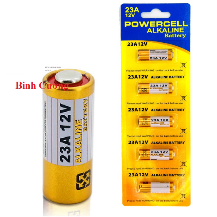 Vỉ 5 pin alkaline 12v 23a