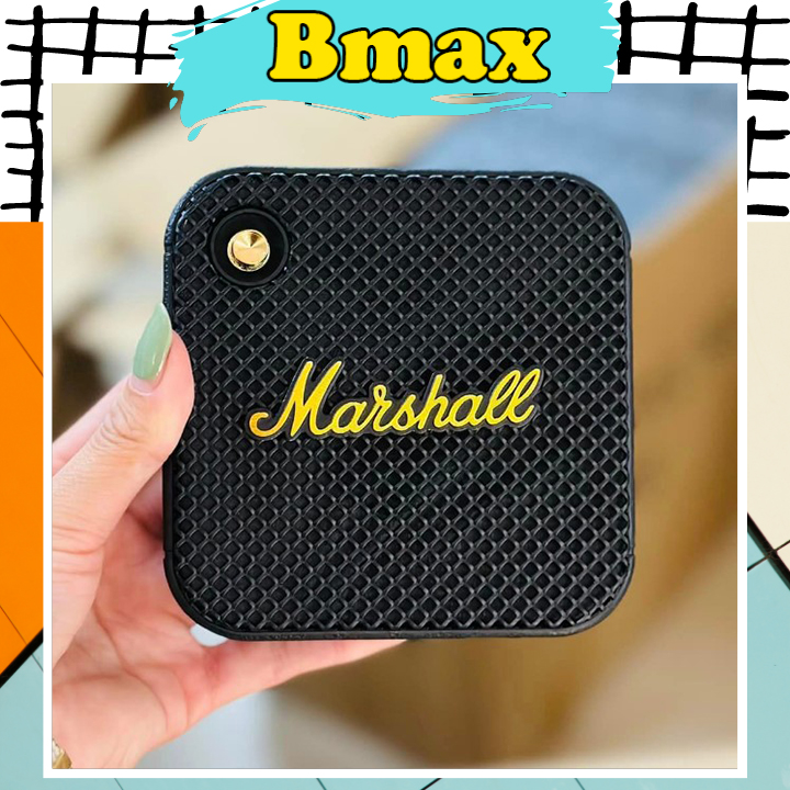 Loa bluetooth mini Marshall willen không dây bass mạnh cho điện thoại máy tính laptop pc giá rẻ bass treble rõ ràng