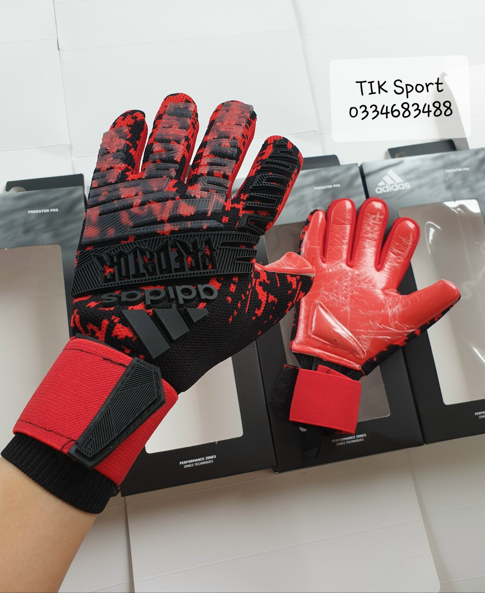 Găng tay thủ môn cao cấp, dính bóng size 7,8,9,10