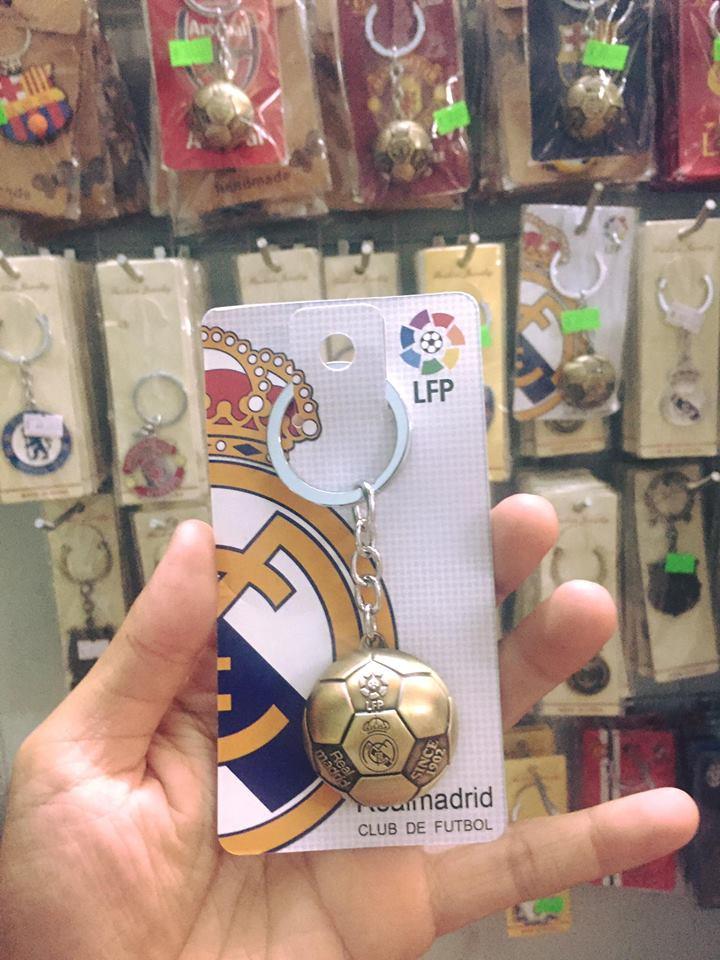 Móc khóa bóng đồng clb bóng đá Chelsea - Barcalona - Real madrid cực đep - LiDO Sports