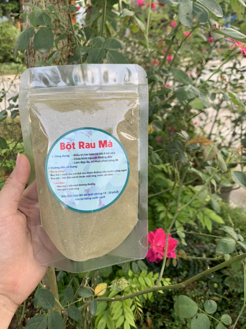 Bột rau má nguyên chất