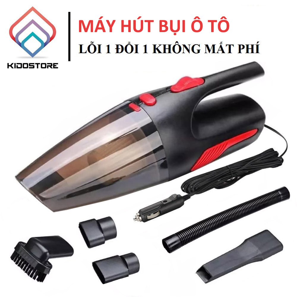 Máy hút bụi cầm tay, máy hút bụi ô tô mini 120W hút được trên cạn & dưới nước - LOẠI CÓ DÂY NGUỒN T.ẨU DÙNG CHO Ô TÔ